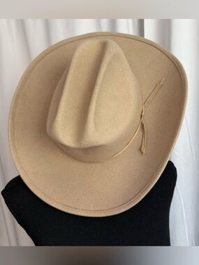 Rare Vintage Miller Bros Low Crown CAMEL Cowboy Western Hat Wool Size In Pics